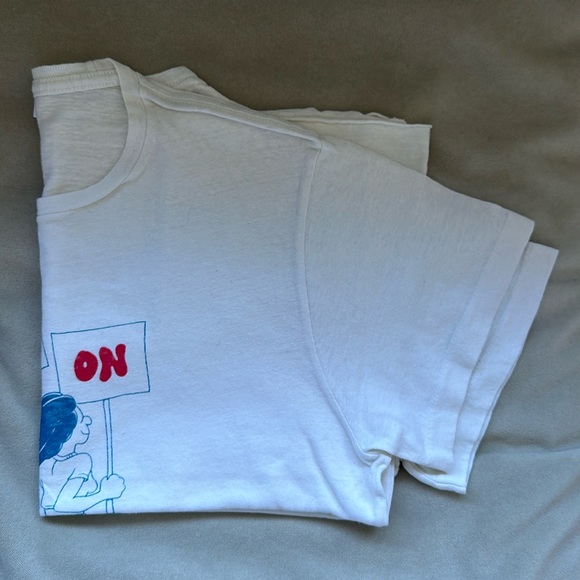 Re/Done Tops - RE/DONE Graphic Tee - “Keep On Marchin!”